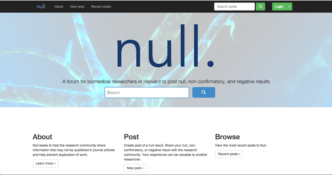 Null hompage